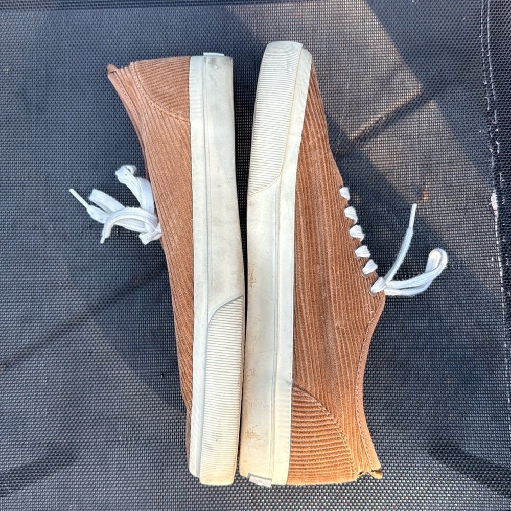 Everlane Corduroy Sneakers in Brown Sz 11 - Picture 7 of 11